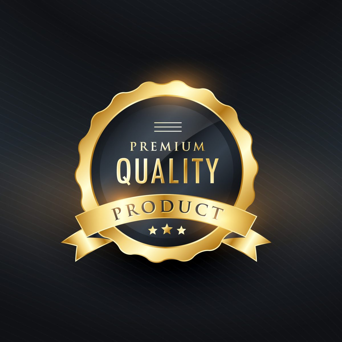 premium quality product golden label design premium quality product golden label design
